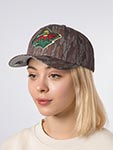Бейсболка MITCHELL NESS арт. HP15005-MWICAMO Minnesota Wild NHL (серый / коричневый)